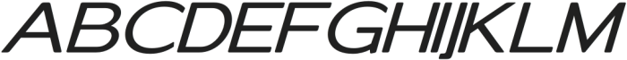 Elghita Sans Slant Exspanded Rg otf (400) Font UPPERCASE