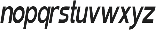 Elghita Slant Condensed Semi Bold otf (600) Font LOWERCASE