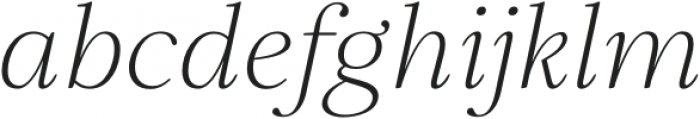 Elgraine ExtraLight Italic otf (200) Font LOWERCASE