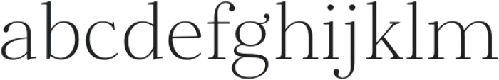 Elgraine ExtraLight otf (200) Font LOWERCASE
