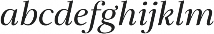 Elgraine-Italic otf (400) Font LOWERCASE