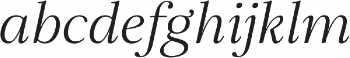 Elgraine Light Italic otf (300) Font LOWERCASE