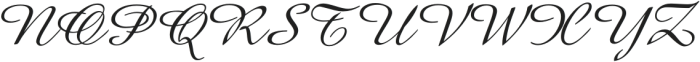 Eliana Italic otf (400) Font UPPERCASE