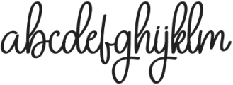 Eliana Signature Regular otf (400) Font LOWERCASE