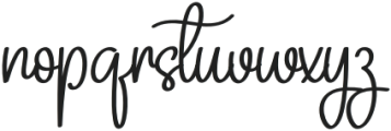 Eliana Signature Regular otf (400) Font LOWERCASE