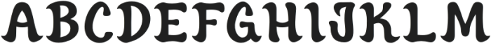 Eliavony Regular otf (400) Font UPPERCASE