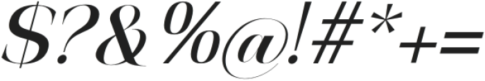 Eligthea Variable Slant Extra Bold otf (700) Font OTHER CHARS