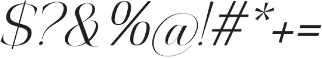 Eligthea Variable Slant Light otf (300) Font OTHER CHARS