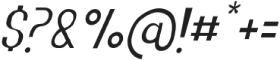 Elingo Thin Italic otf (100) Font OTHER CHARS