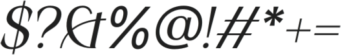 Elio & Oliver Regular Italic otf (400) Font OTHER CHARS