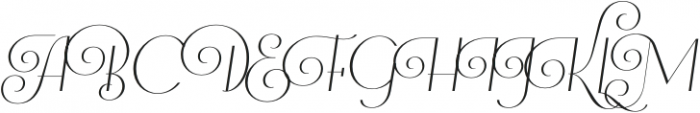Elipses Italic Regular otf (400) Font UPPERCASE