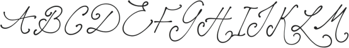 Elisabeth Darlington Regular otf (400) Font UPPERCASE