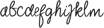 Elisha Regular otf (400) Font LOWERCASE