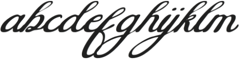 Elisha Script otf (400) Font LOWERCASE