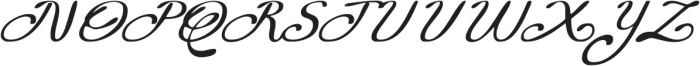 Elisha Script ttf (400) Font UPPERCASE