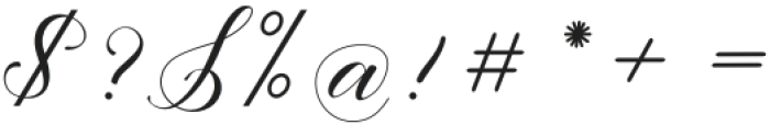 Eliyamoli script Regular otf (400) Font OTHER CHARS