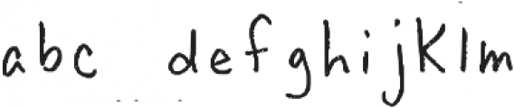 Elizabeth Handwriting Regular otf (400) Font LOWERCASE