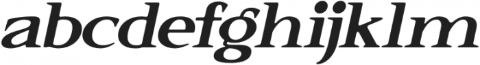 Elkoga-Italic otf (400) Font LOWERCASE