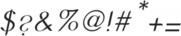 Ello Collection Italic otf (400) Font OTHER CHARS