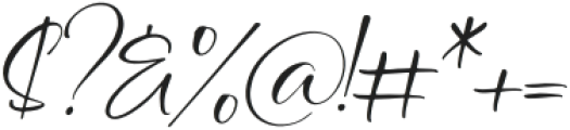 Ellyshalira Italic otf (400) Font OTHER CHARS