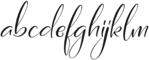 Ellyshalira Italic otf (400) Font LOWERCASE