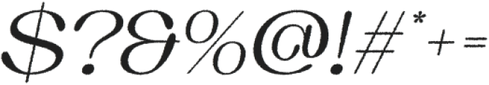 Elmaro Rough Italic otf (400) Font OTHER CHARS