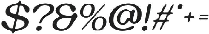 ElmaroBlur-Italic otf (400) Font OTHER CHARS