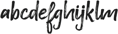 Elostyle Brush Regular otf (400) Font LOWERCASE