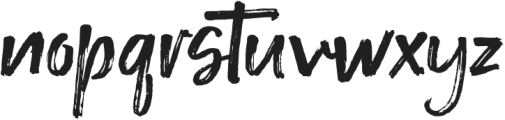 Elostyle Brush Regular otf (400) Font LOWERCASE