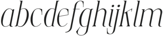 Elphadora Italic Light otf (300) Font LOWERCASE