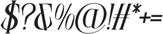 Elphadora Italic Semi Bold otf (600) Font OTHER CHARS