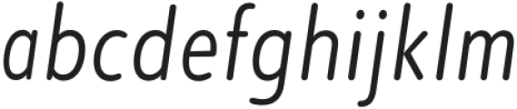 Elpy Light Condensed Italic otf (300) Font LOWERCASE