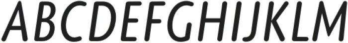 Elpy Regular Condensed Italic otf (400) Font UPPERCASE