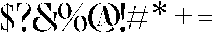 Elroma otf (400) Font OTHER CHARS