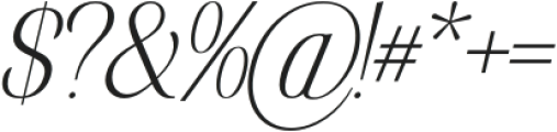 Elsain Extra Light Italic otf (200) Font OTHER CHARS