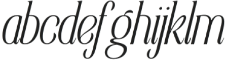 Elsain Extra Light Italic otf (200) Font LOWERCASE