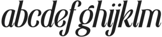 Elsain Italic otf (400) Font LOWERCASE