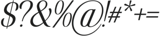 Elsain Light Italic otf (300) Font OTHER CHARS