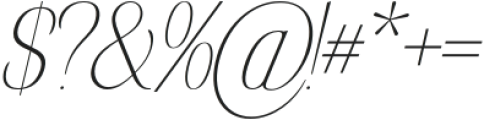 Elsain Thin Italic otf (100) Font OTHER CHARS