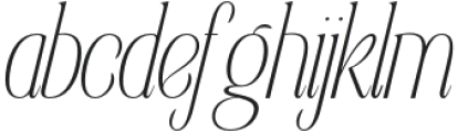 Elsain Thin Italic otf (100) Font LOWERCASE