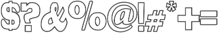 Elsora outline otf (400) Font OTHER CHARS