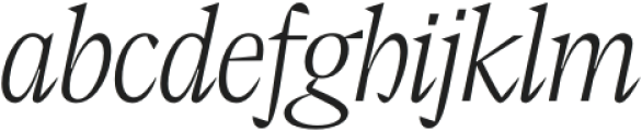 Elvira Serif Extralight Italic otf (200) Font LOWERCASE