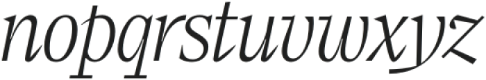 Elvira Serif Extralight Italic otf (200) Font LOWERCASE