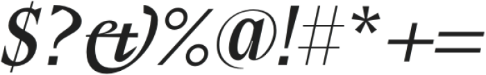 Elvira Serif Italic otf (400) Font OTHER CHARS