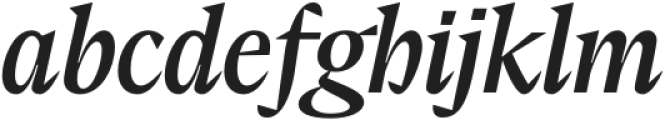 Elvira Serif Italic otf (400) Font LOWERCASE