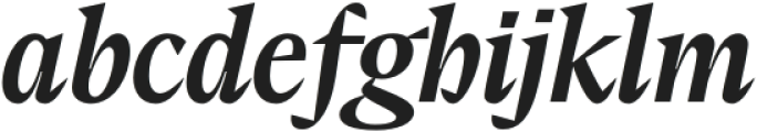 Elvira Serif Medium Italic otf (500) Font LOWERCASE