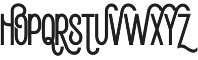 Elvison Regular otf (400) Font UPPERCASE