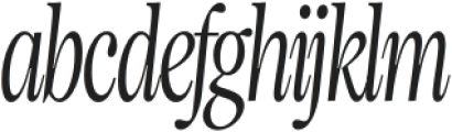 Elyanor Italic otf (400) Font LOWERCASE