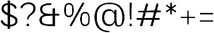 Elysia Extra Light otf (200) Font OTHER CHARS