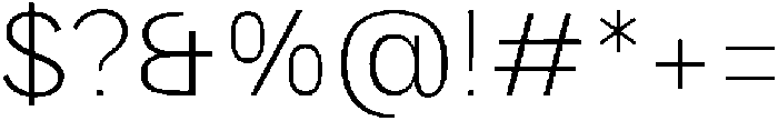 Elysia Thin otf (100) Font OTHER CHARS